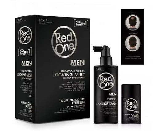 RED ONE - Kit Fibre + Spray Fixant Dark Brown Red One Massal Cosmétique
